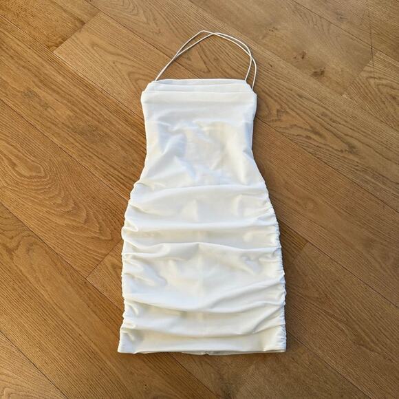 Tiger Mist Reese Mini Dress in Ivory - Picture 1 of 7